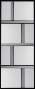 Lustro ścienne duże prostokątne czarne 71x182 cm – obraz-1