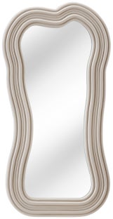 Lustro nowoczesne w szarobeżowym kolorze z elegancką ramą – grafika-1.