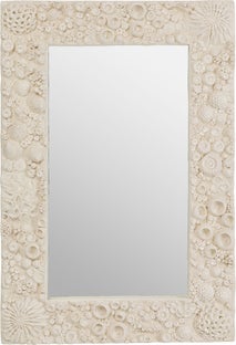 Lustro ścienne rama ręcznie wykonana rafa koralowa 80x120 cm – obraz-1