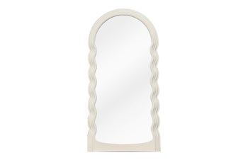 Lustro ścienne WAVE 160 cm białe – grafika-1.