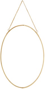 Lustro wiszące Asenio 21x30 cm złote – obraz-1