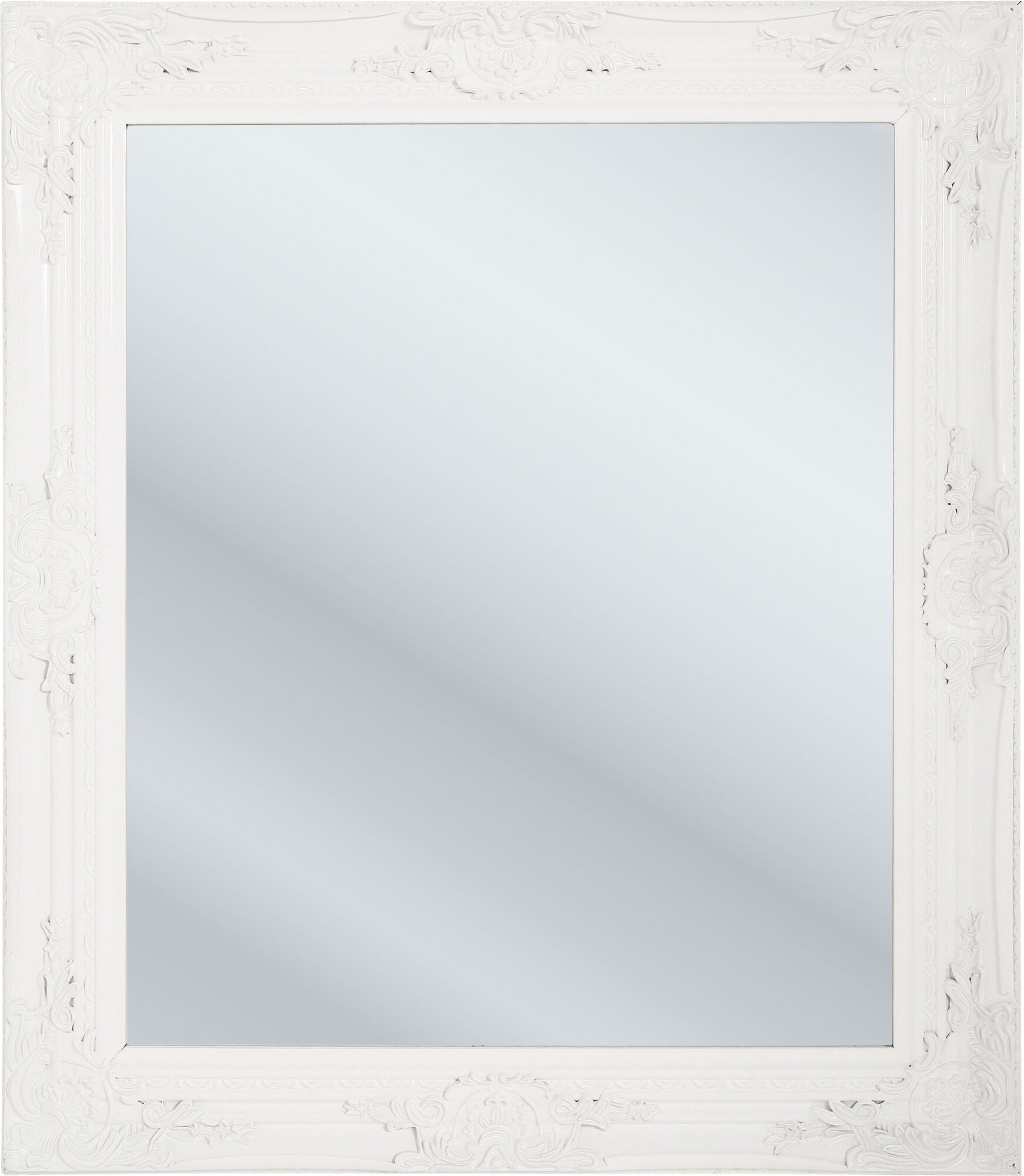 Oglinda Barock Shining Alb 74x64 – imagine-1.