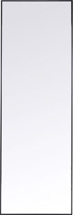 Lustro wiszące rama czarna 30x130 cm – obraz-1