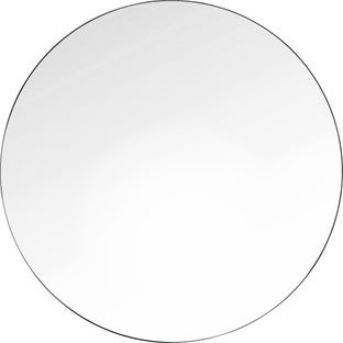 Lustro wiszące czarne Ø100 cm – obraz-1