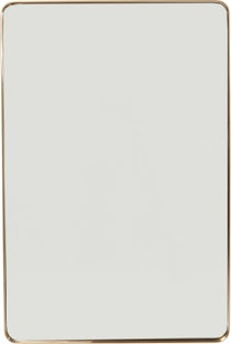 Огледало Curve Rectangular Brass 120x80cm – изображение-1.
