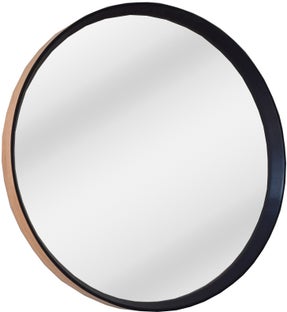 Lustro wiszące okrągłe do salonu z innowacyjnym designem – grafika-1.