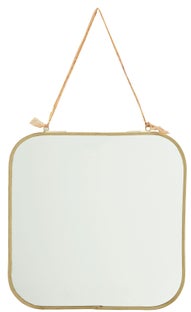 Lustro wiszące złote 25x25 cm – obraz-1