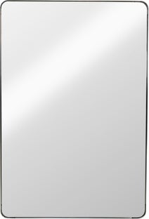 Lustro wiszące rama srebrna ze stali polerowanej 80x120 cm – obraz-1