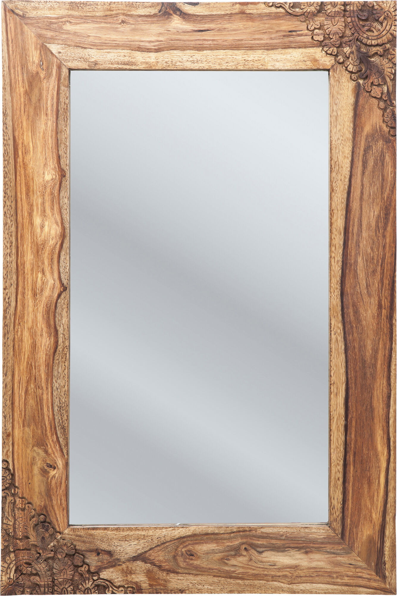 Lustro wiszące Rodeo 90x60 cm drewniane – grafika-1.