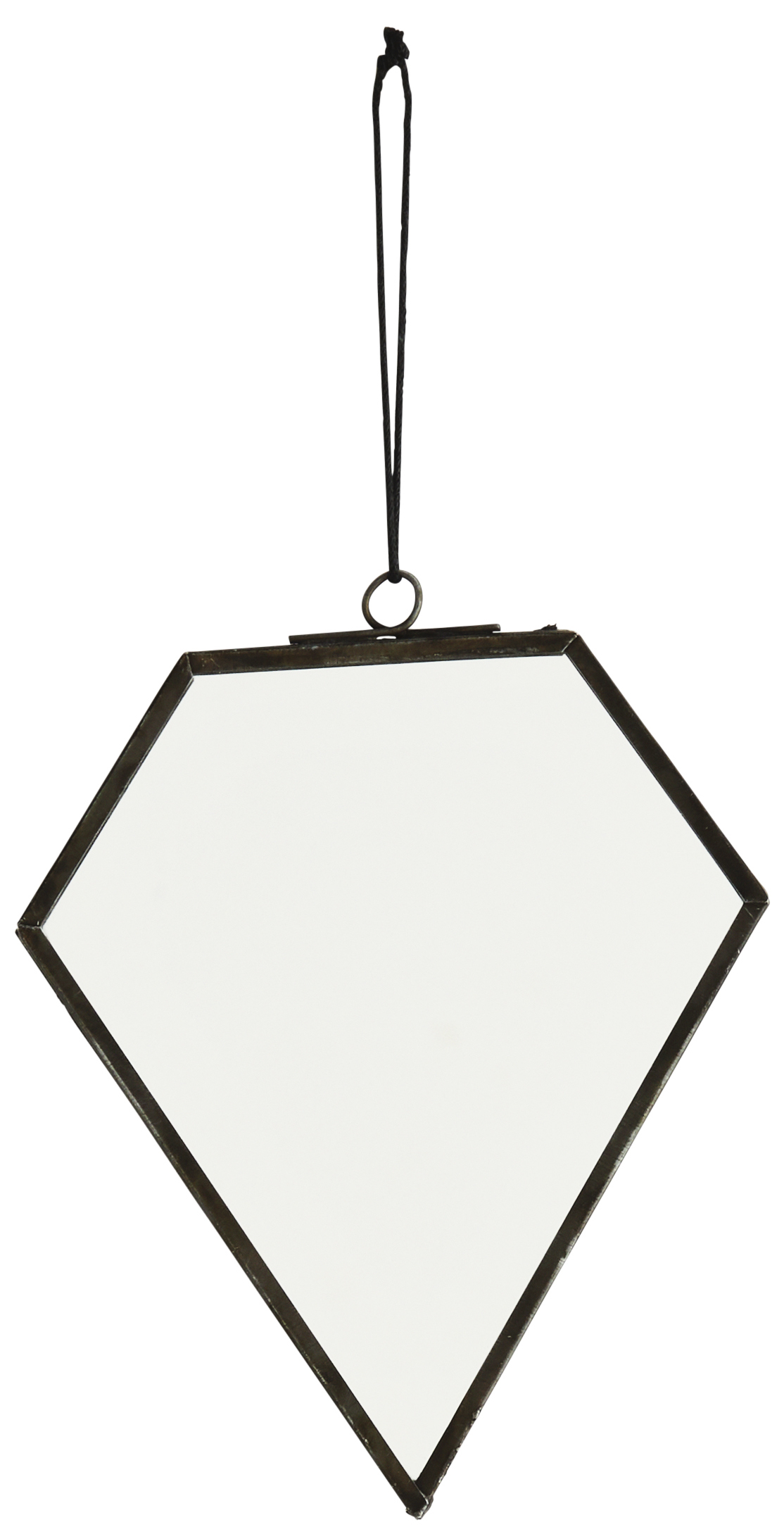 Lustro wiszące Yece 10x13 cm czarne – obraz-1