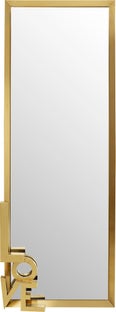 Lustro wiszące złote napis Love 70x200 cm – obraz-1