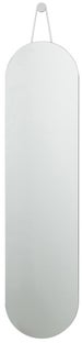 Lustro wiszące Zone 30x120 cm szary – obraz-1