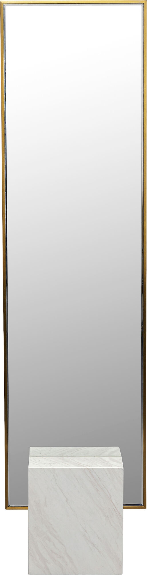 Hulda gulvspejl, messing – billede-1.