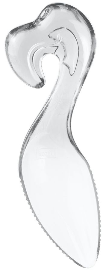 Łyżeczka do grejpfruta Pink 4x10 cm transparentna – obraz-1