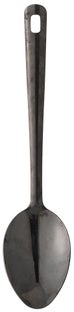 Łyżka kuchenna metalowa czarna 32 cm – obraz-1