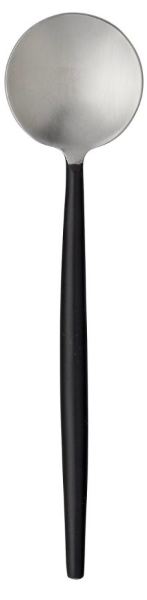 Łyżka Latasha 20cm czarno-srebrna – obraz-1
