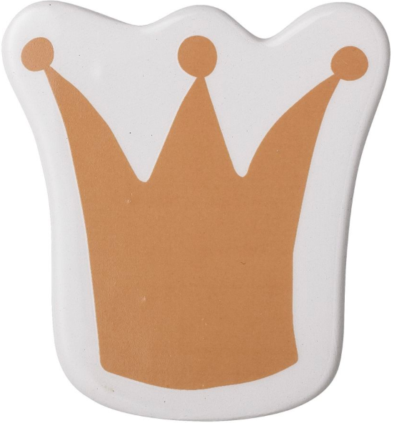 Magnes biały z brązową koroną 7x7 cm – obraz-1