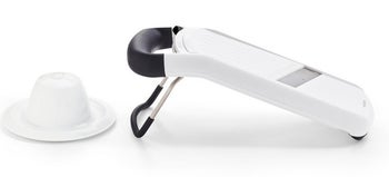 Mandolina biała z regulacją grubości plastrów z uchwytem w komplecie 36x11x 14 cm – grafika-1.