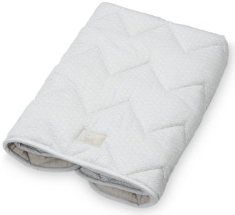 Mata do zabawy bawełna szara 95x75 cm – obraz-1