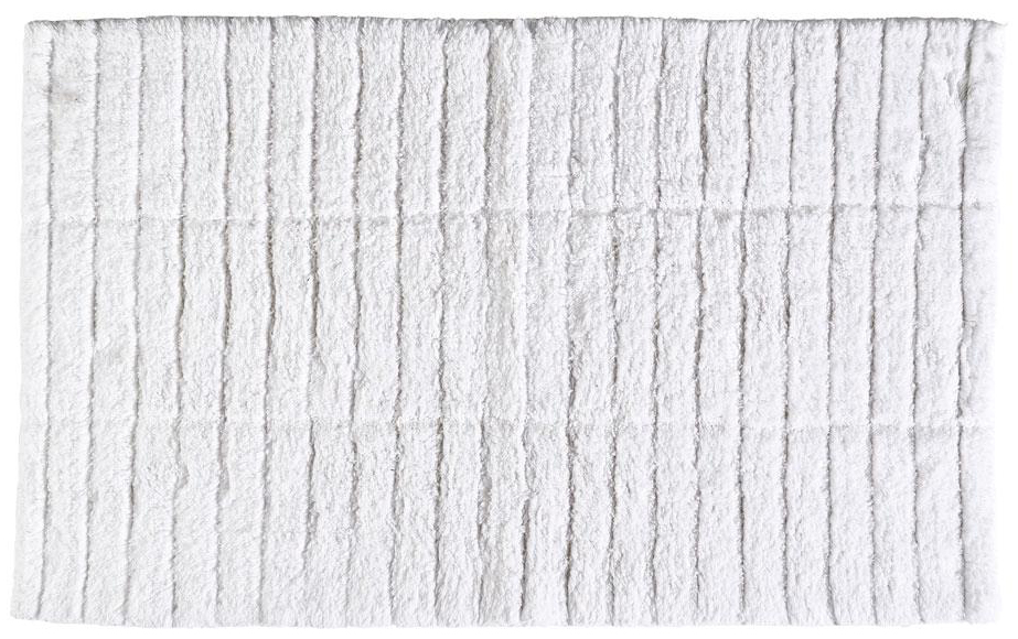 Dywanik łazienkowy biały 80x50 cm – obraz-1