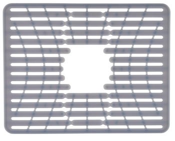 Mata silikonowa do zlewu szara 32x41 cm – grafika-1.