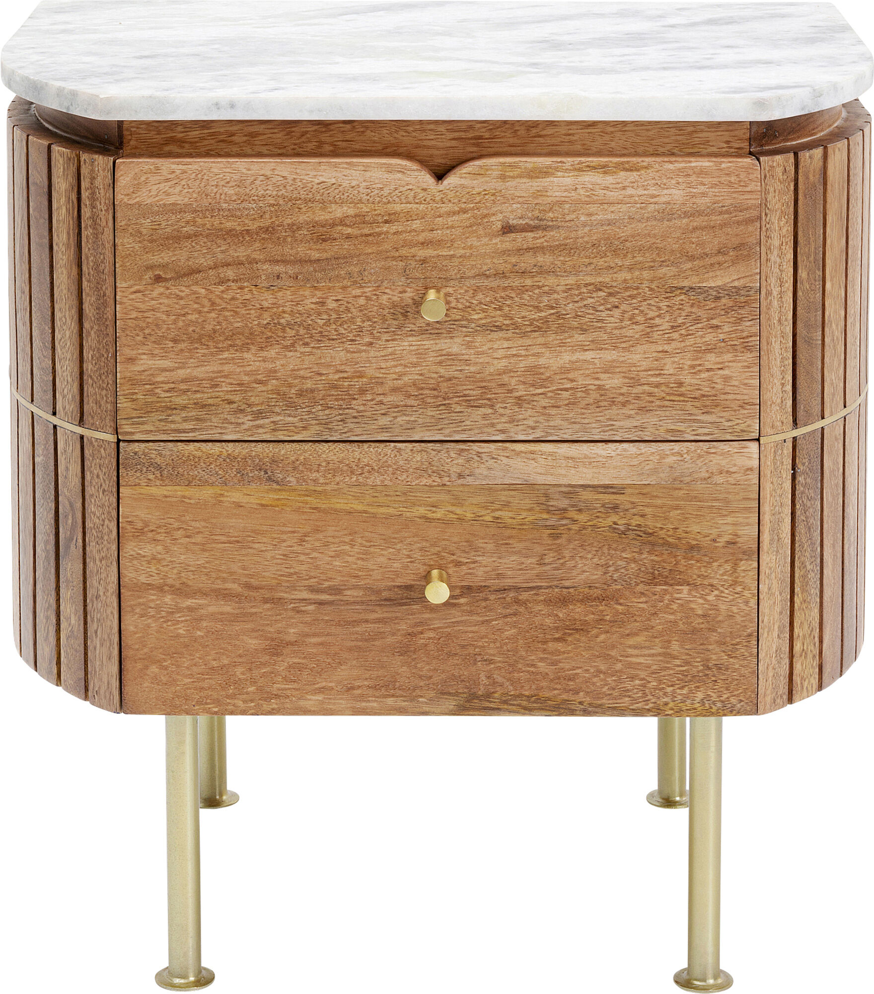 Mesilla Grace madera de mango y mármol 50x55cm – Imagen-1.