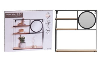 Метлана етажерка на 3 нива с огледало – изображение-1