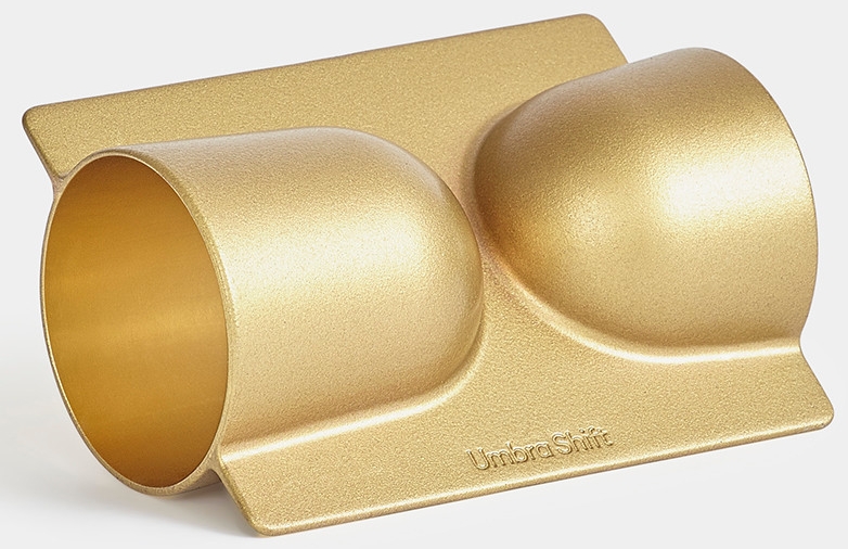 Miarka barmańska Trophy 7x9 cm mosiężna – obraz-1