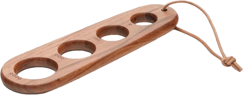 Miarka do makaronu spaghetti z drewna akacjowego 20 cm – obraz-1