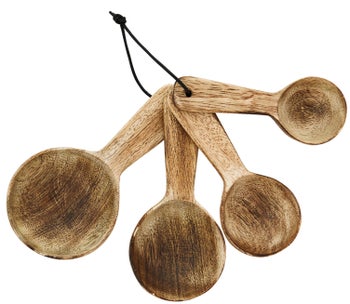 Miarki kuchenne 4-set drewniane – obraz-1