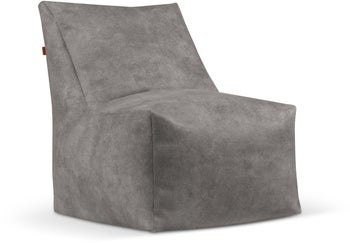 Miękki fotel ogrodowy szary 90x70 cm – obraz-1