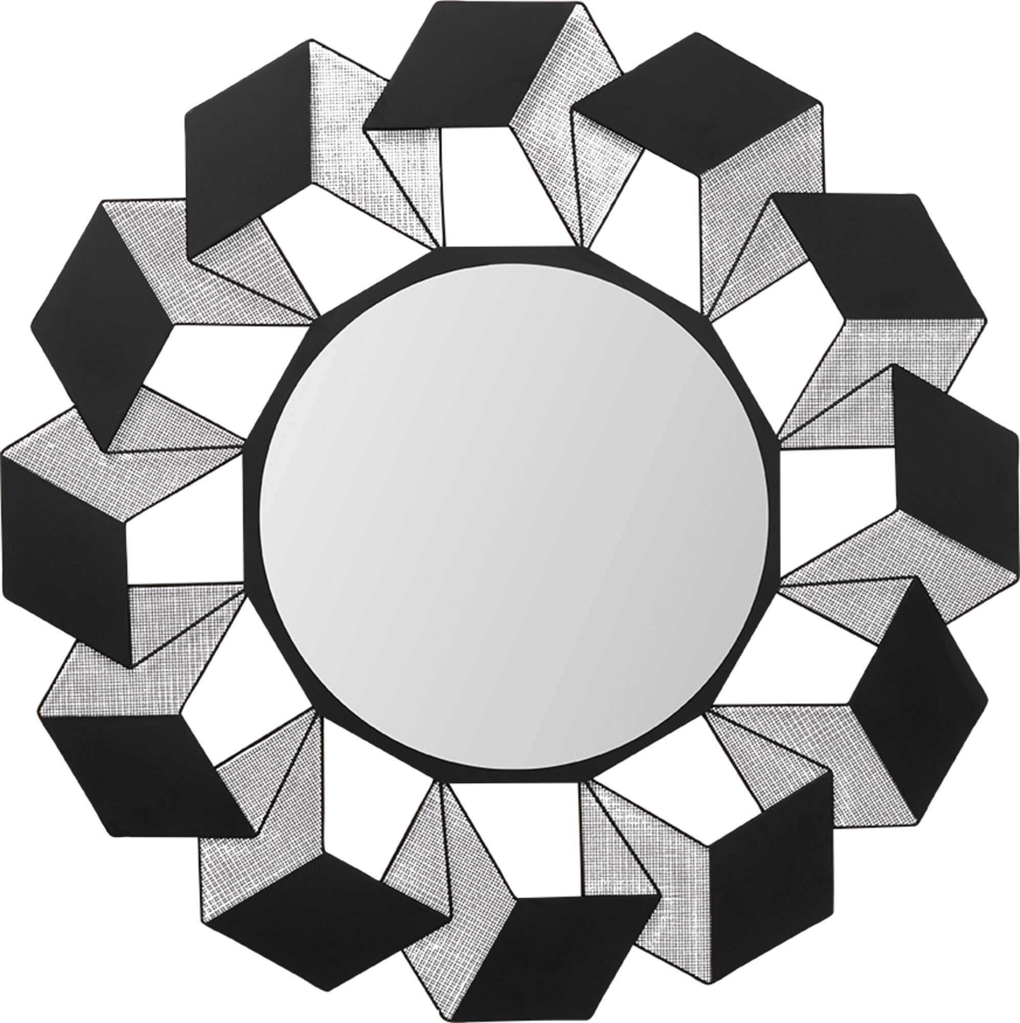 Lustro Cubes Ø104cm – obraz-1
