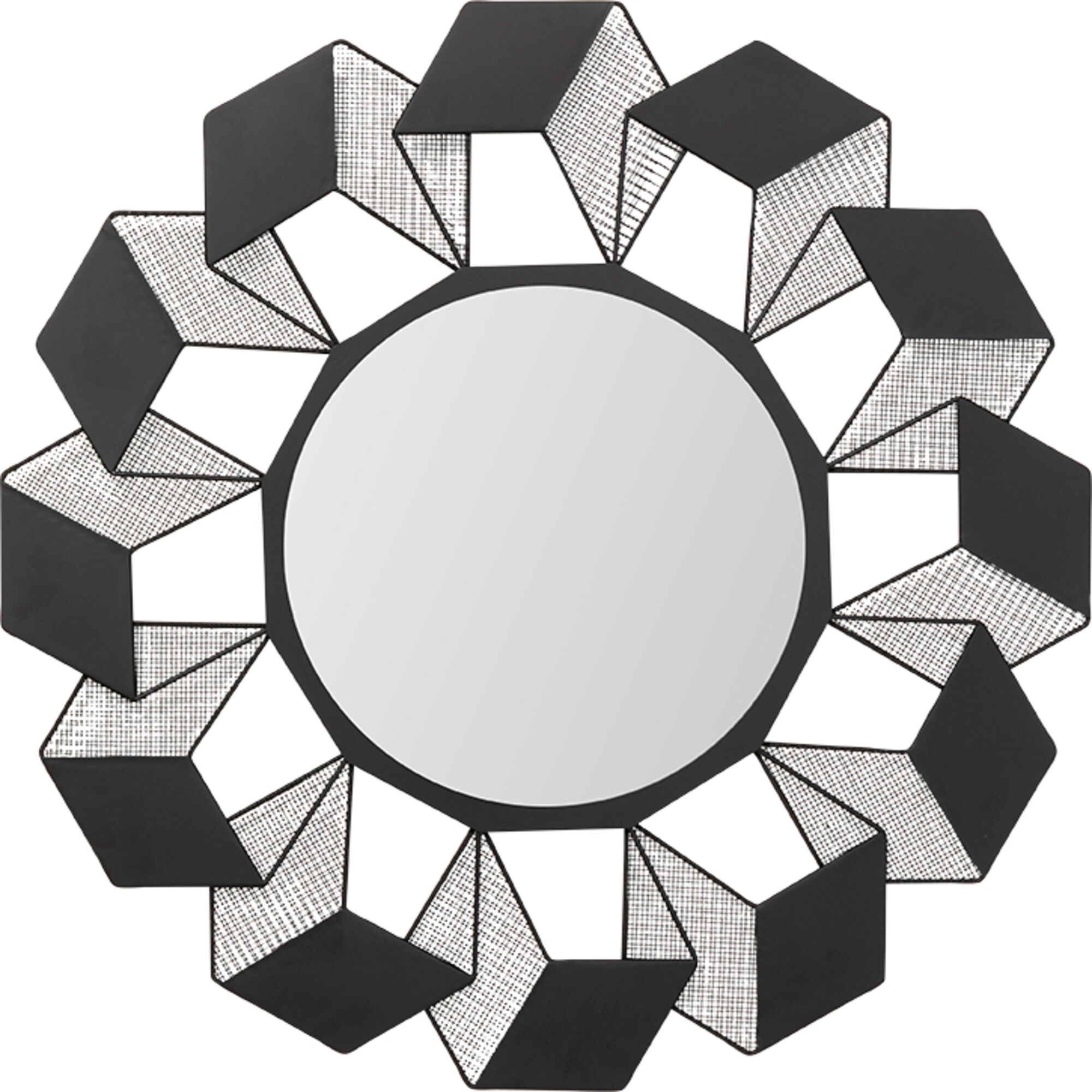 Lustro Cubes Ø70cm – obraz-1