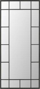 Lustro Window Czarne 200x90cm – obraz-1