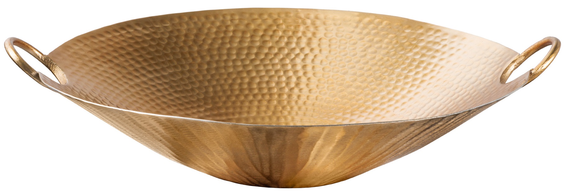 Złota misa dekoracyjna metalowo-aluminiowa do salonu o eleganckim stylu – grafika-1.