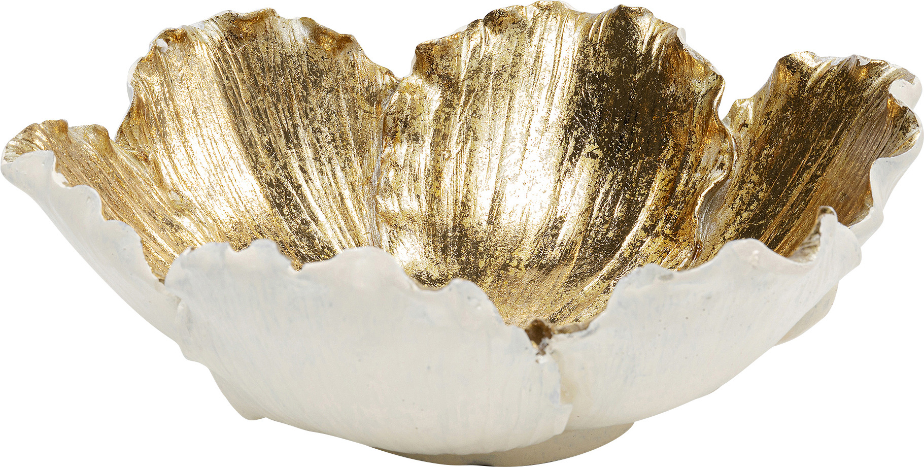 producto: Cuenco Flower Bloom crema oro Ø20cm.