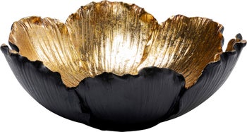 Cuenco Flower Bloom negro oro Ø25cm – Imagen-1.