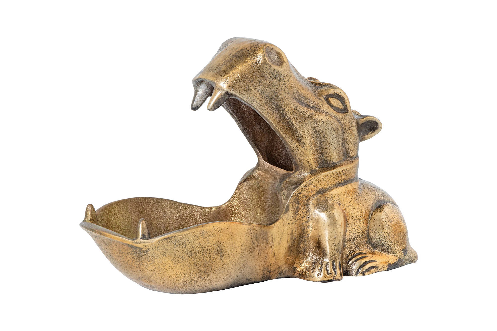 Misa dekoracyjna HIPPO 30 cm aluminium mosiądz – grafika-1.