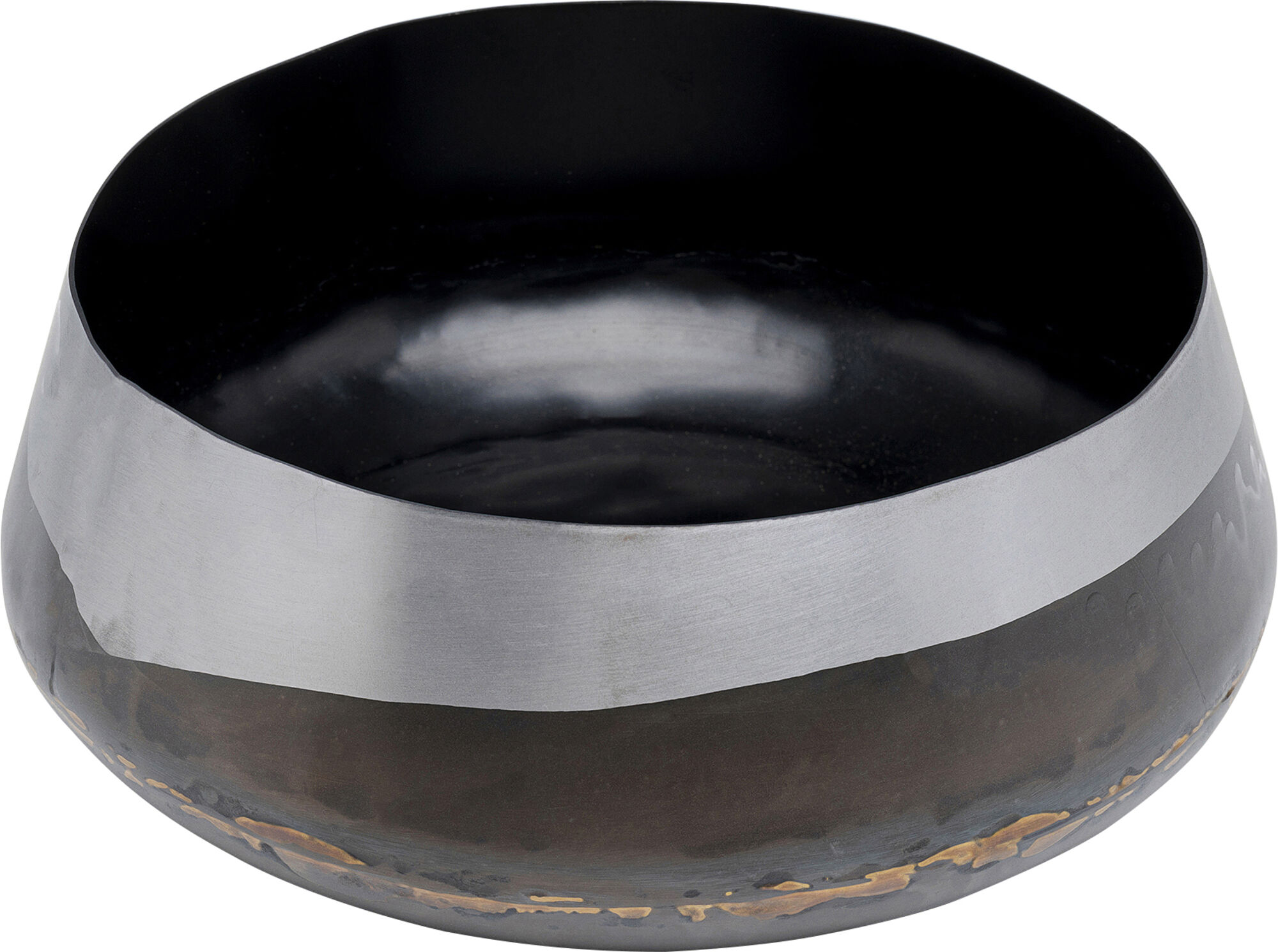 Misa dekoracyjna stalowa antracytowa Ø21x8 cm  – obraz-1