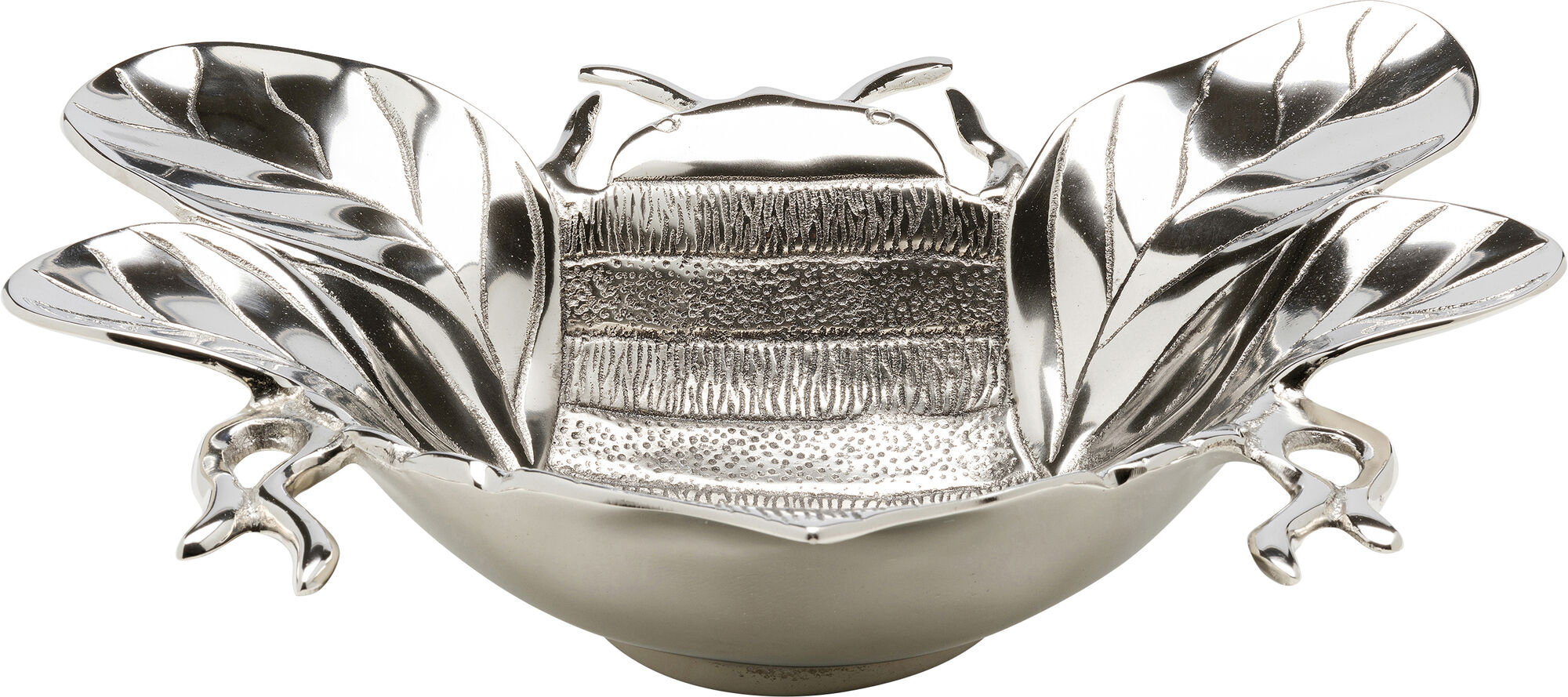 Misa dekoracyjna srebrna z aluminium motyw pszczoły 47x36 cm – grafika-1.