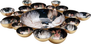 Rózsás Dekorációs tál Ø40cm – kép-1.