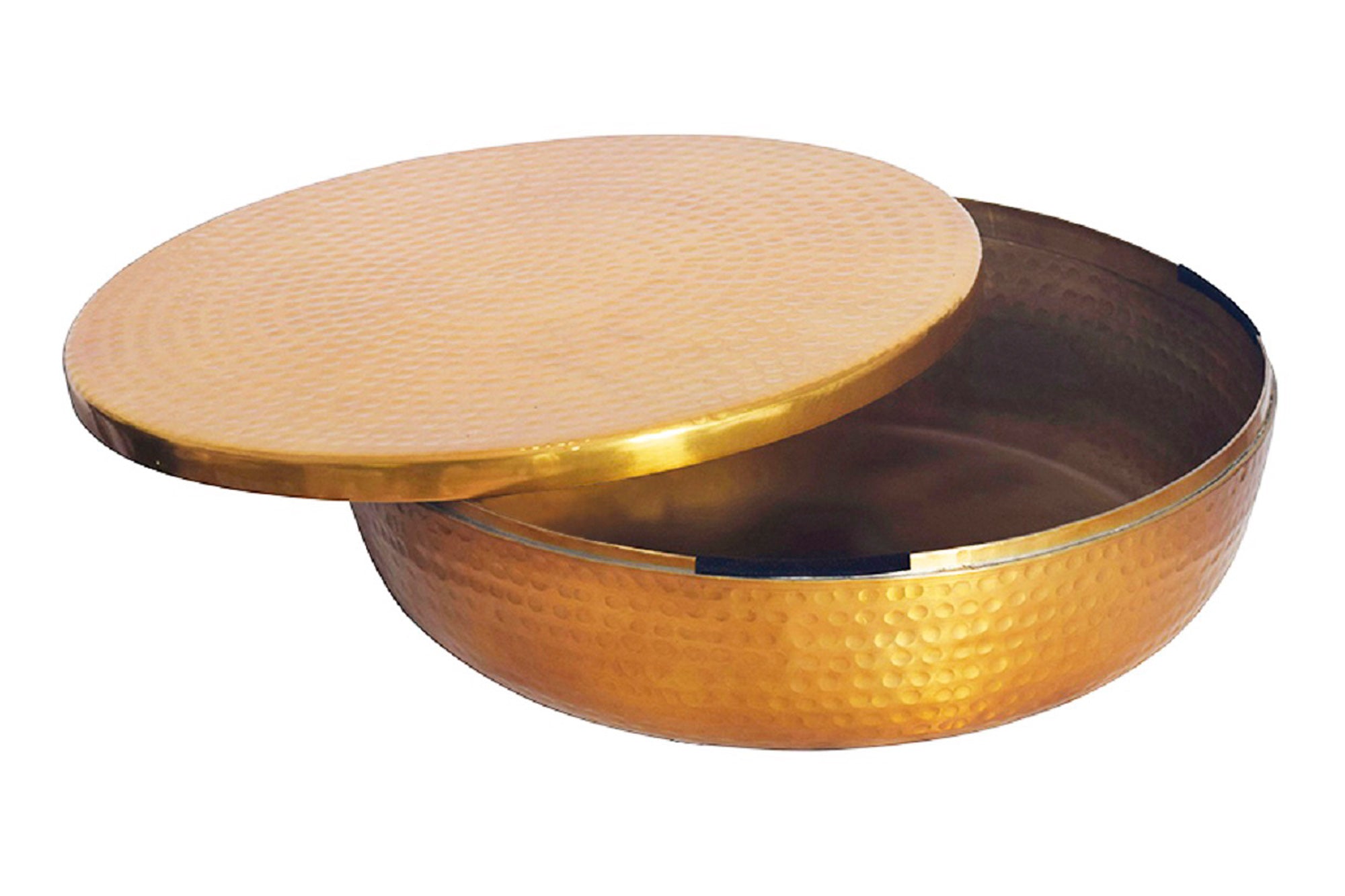 Misa ORIENT z pokrywką 40 cm aluminium złote – grafika-1.