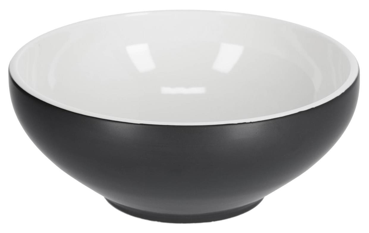 Miska ceramiczna czarna Ø24x10 cm – obraz-1
