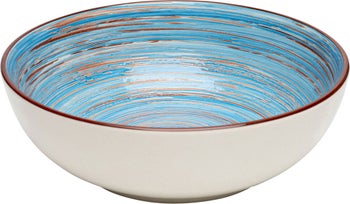 Swirl skål, blå, Ø22cm – billede-1.