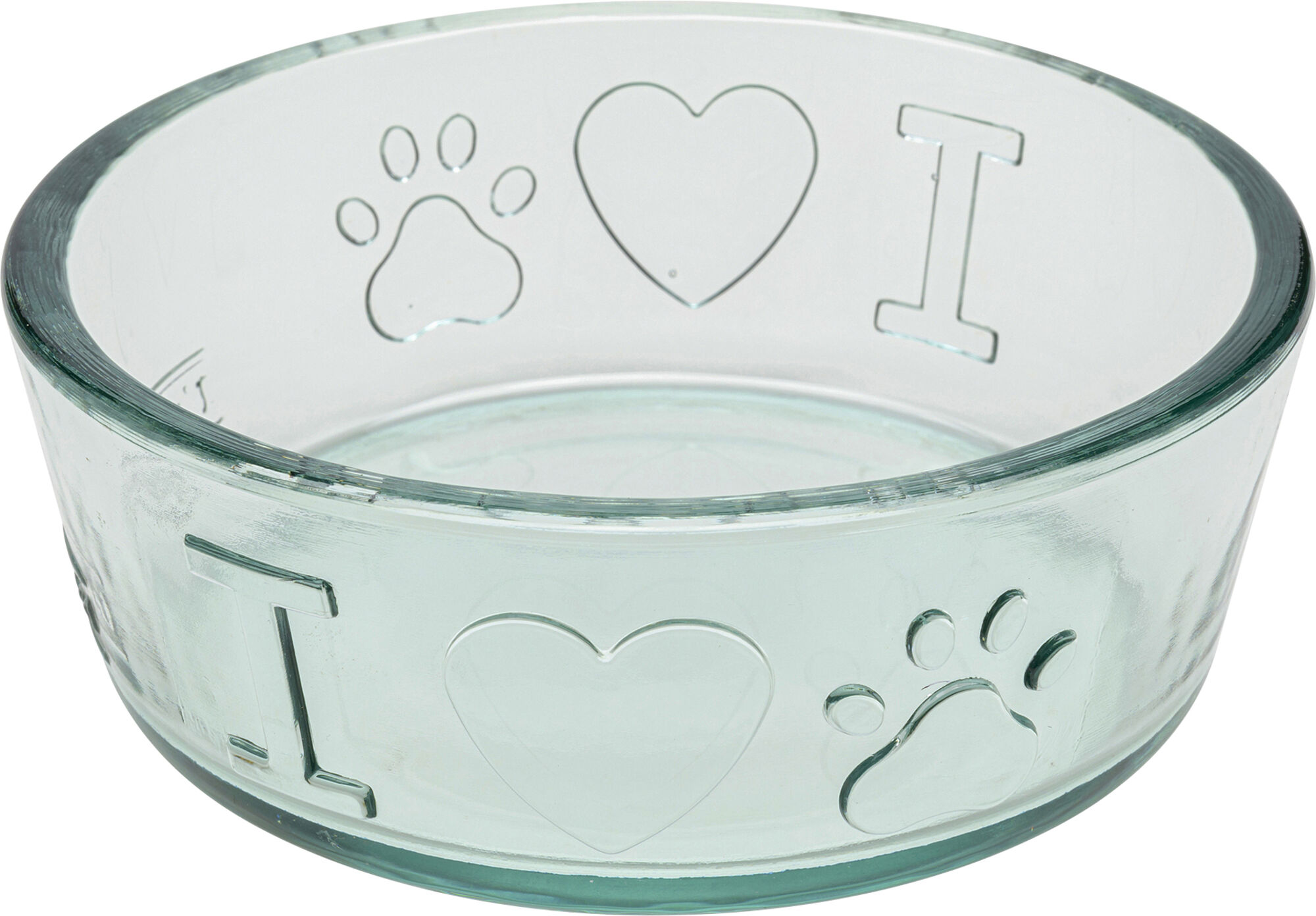 Miseczka dekoracyjna szklana transparentna I ❤🐶 Ø14 cm – grafika-1.