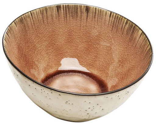 Miska Crackle Vivido ∅16x7 cm brązowa – grafika-1.