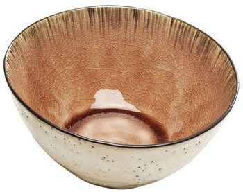 Miska Crackle Vivido ∅16x7 cm brązowa – grafika-1.