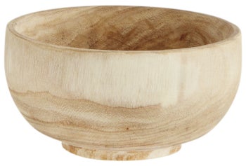 Miska drewniana Dan Ø14x7 cm naturalna – obraz-1