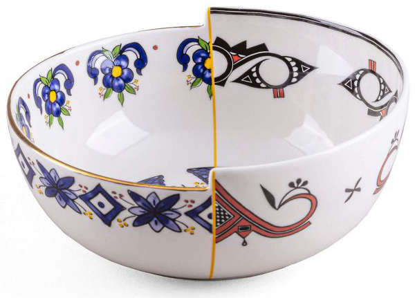 Miska porcelanowa glamour kolorowa Ø15x7 cm – obraz-1