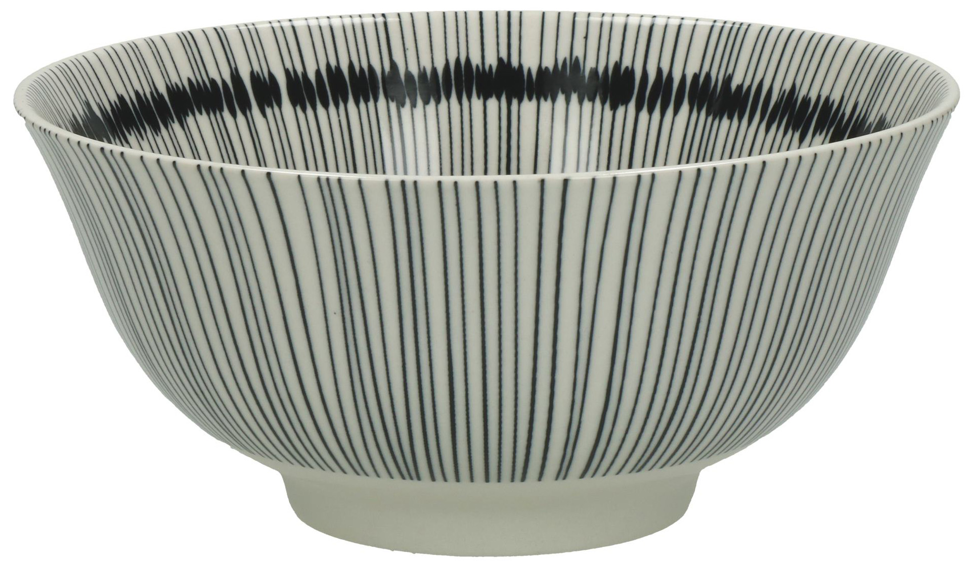 Miska porcelanowa czarna Ø15x7 cm – obraz-1